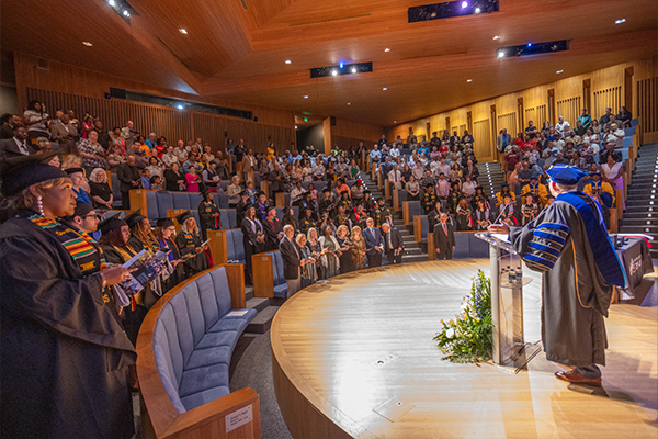 A full audience at the 2024 Commencement Ceremony