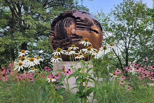 Pomodoro Sculpture